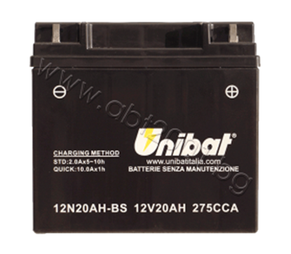 Picture of Акумулатор Unibat 20 Ah, 12 V - 12N20AH-BS (CP18-12)