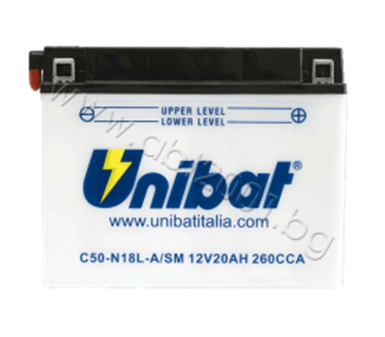 Снимка на Акумулатор Unibat 20 Ah, 12 V - C50-N18L-A