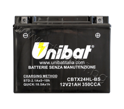 Picture of Акумулатор Unibat 21 Ah, 12 V - CBTX24HL-BS