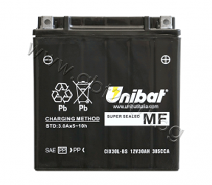 Picture of Акумулатор Unibat 30Ah, 12 V - CIX30L-BS