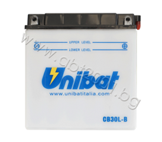 Снимка на Акумулатор Unibat 30 Ah, 12 V - CB30L-B