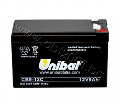 Снимка на Акумулатор VRLA-батерия UNIBAT, 10 Ah, 6 V