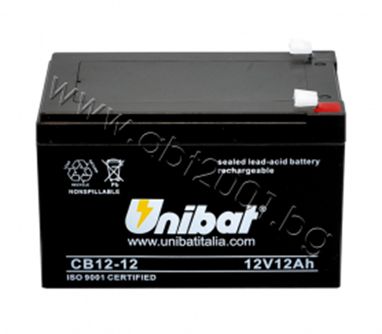 Picture of Акумулатор VRLA-батерия UNIBAT, 12 Ah, 12 V