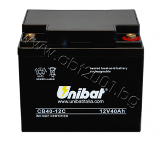 Picture of Акумулатор VRLA-батерия UNIBAT, 40 Ah, 12 V