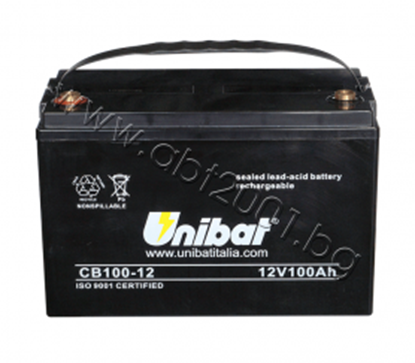 Снимка на Акумулатор VRLA-батерия UNIBAT, 100 Ah, 12 V
