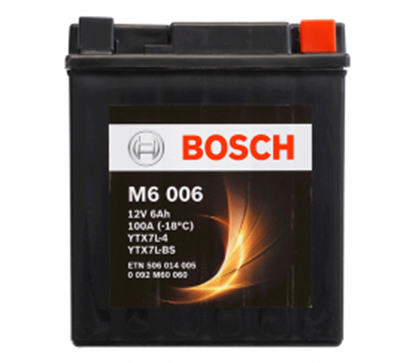 Picture of Акумулатор Bosch 6 Ah, 12 V, M 6- YTX7L-BS