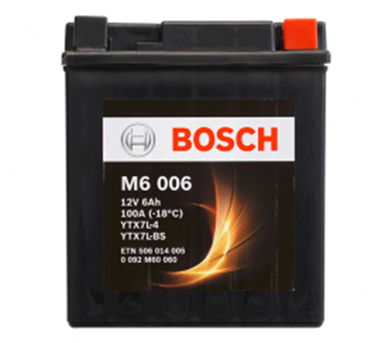 Снимка на Акумулатор Bosch 6 Ah, 12 V, M 6- YTX7L-BS