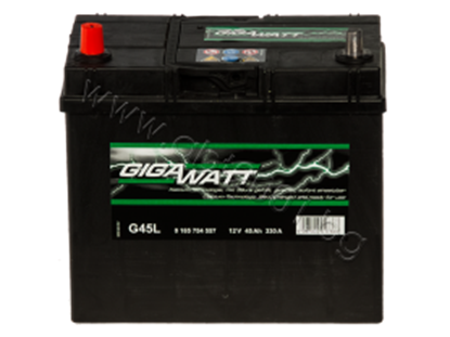 Снимка на Акумулатор Gigawatt 45 Ah, 12V, JIS, L+