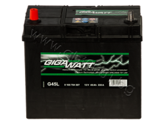 Снимка на Акумулатор Gigawatt 45 Ah, 12V, JIS, L+