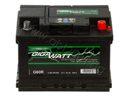 Снимка на Акумулатор Gigawatt 60 Ah, 12V