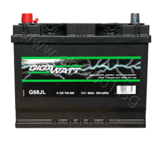 Снимка на Акумулатор Gigawatt 68 Ah, 12V, JIS, L+