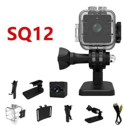 Picture of Мини Шпионска камера SQ12, Full HD 1080p, Гласов-Видео, Нощно виждане, 155-градусов ъгъл