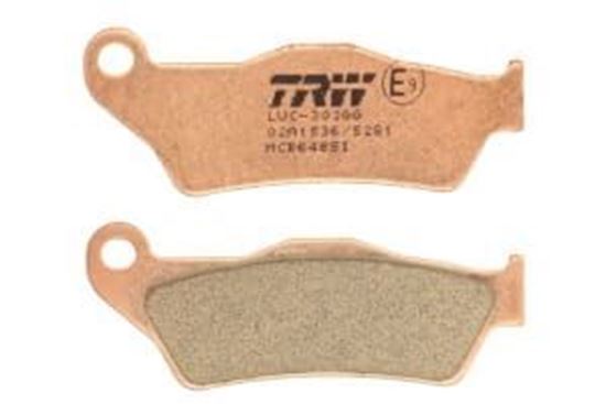Снимка на Комплект дискови накладки TRW ATK Alfer Aprilia BMW Benelli Beta CCM Cagiva Ducati Gas Gas Gilera Husaberg Husqvarna Italjet KTM MBK Maico Moto Guzzi Moto Morini Piaggio/Vespa Suzuki Yamaha