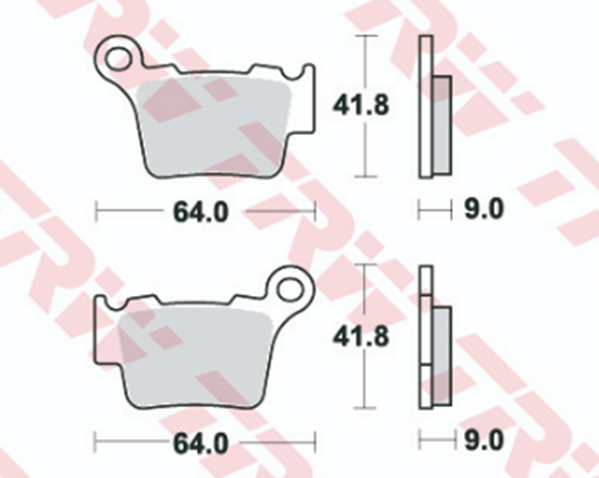 Снимка на Комплект дискови накладки TRW  BMW G; HUSABERG FE, TE; HUSQVARNA CR, FC, FE, FS, SM, SMR, SMS, STR, TC, TE 125-650 1998-2020