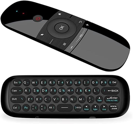 Снимка на W1 Air mouse жироскоп клавиатура qwerty дистанционно управление безжично 2.4ghz за PC-smart android tv box