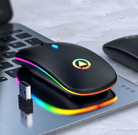 Picture of A2 RGB безжична мишка Компютърна мишка мишка за компютър с bluetooth