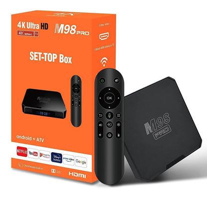 Снимка на Тв Бокс M98 Pro And 10 Гласов контрол AllWinner H313 Най-новият 4K 1/8 GB