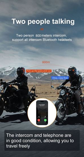 Снимка на Слушалки за каска Безжичен телефонен Y80-2x Intercom интерком