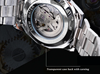 Снимка на Lige Ръчен самонавиващ воден луксозен часовник Скелетон