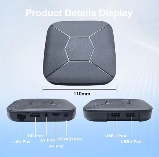 Picture of Тв бокс Q5 MAX Андроид 11 ATV s905 Quad Core BT Гласово управление