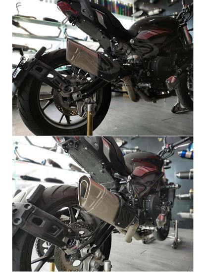 Снимка на Ауспух Akrapovic Мотоциклет Мотор Пистов Скутер Гърне Спортно Спортен