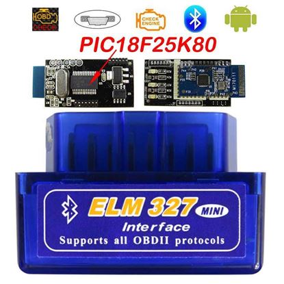 Снимка на ОБД Устройство за диагностика Elm 327 Obd2 Obd ll bluetooth Vers V1.5  -  2 платки PIC18F25J80