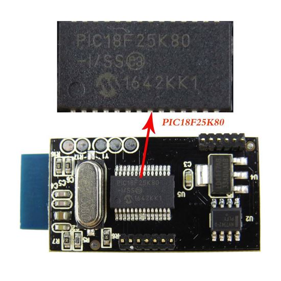 Снимка на ОБД Устройство за диагностика Elm 327 Obd2 Obd ll bluetooth Vers V1.5  -  2 платки PIC18F25J80