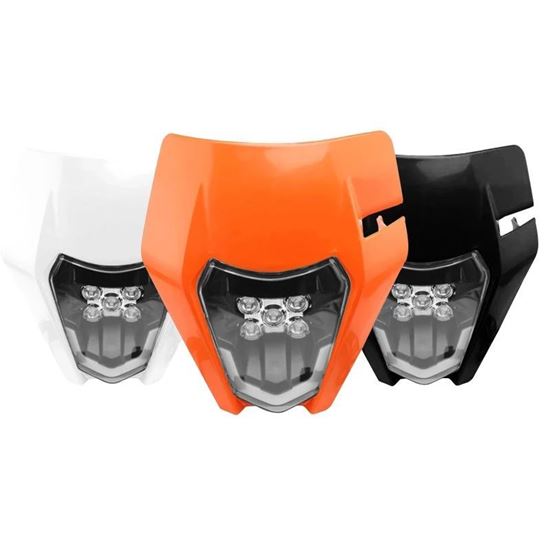 Снимка на Маска с фар KTM EXC/XC-W EXCF - 07-20 Година ЛЕД LED маска за KTM