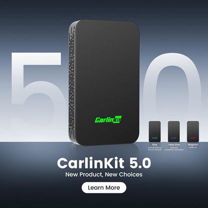 Picture of Безжичен адаптер CarlinKit, Съвместим с Apple Carplay/Android Auto, 5.0, За автомобили