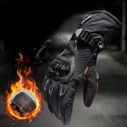 Снимка на Мотоциклетни ръкавици 100% Водоустойчиви ветроустойчиви Зимни топли