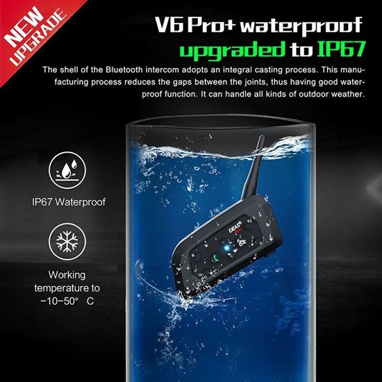 Picture of Безжичен Интерком EJEAS V6 PRO за мотоциклетна каска