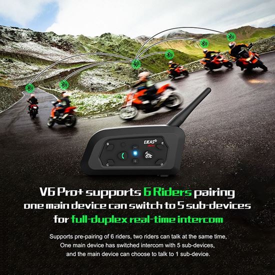 Picture of Безжичен Интерком EJEAS V6 PRO за мотоциклетна каска