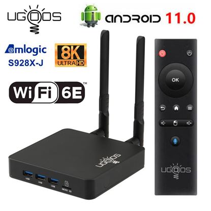 Снимка на Тв бокс UGOOS AM8 Андроид 11 Amlogic S928X-J 4GB 32GB WiFi6E BT5.3