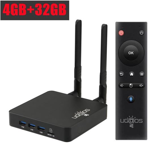 Снимка на Тв бокс UGOOS AM8 Андроид 11 Amlogic S928X-J 4GB 32GB WiFi6E BT5.3