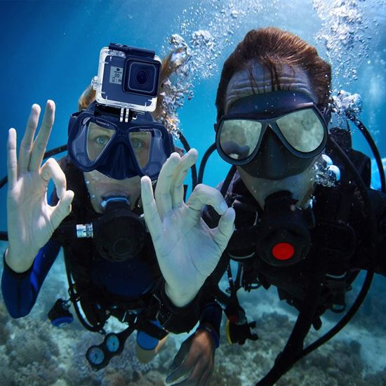 Picture of Подводна силиконова очила маска за гмуркане съвместими с GoPro Hero и други