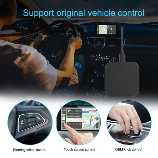 Снимка на Безжичен Carplay адаптер Z1F Carplay Ai Box от кабелен към безжичен Android Apple