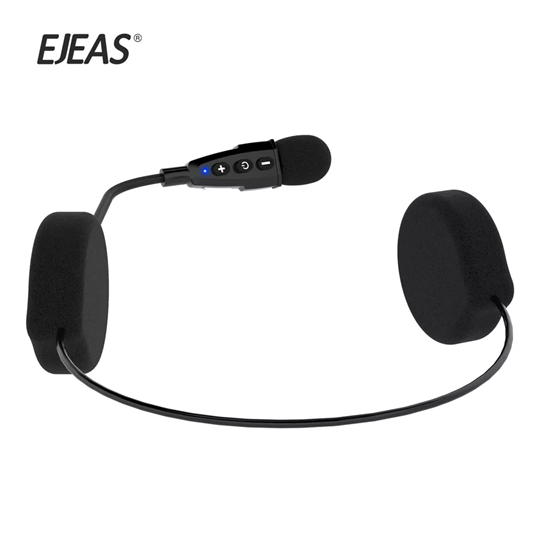 Снимка на Интерком EJEAS E1+ Bluetooth 5.1 Слушалки за мотоциклетна каска, CVC намаляване на шума, 3D звук
