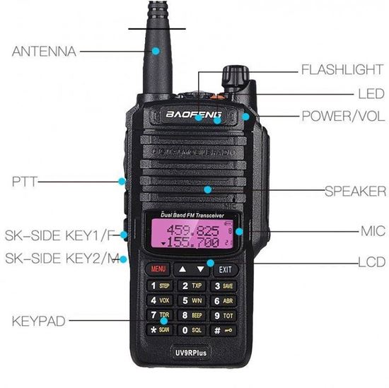 Снимка на UHF радиостанция Baofeng UV-9R Plus