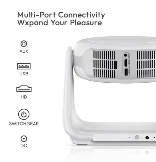 Снимка на K1 Проектор с батерия Видео поддръжка 1080P WiFi 5G BT LED  AND11