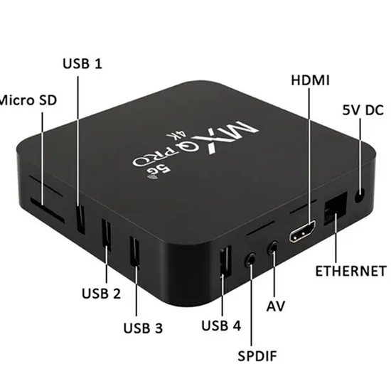 Снимка на Android TV Box MXQ PRO 5G 4-ядрен Rockchip RK3229, Android 10, 4K 4/64
