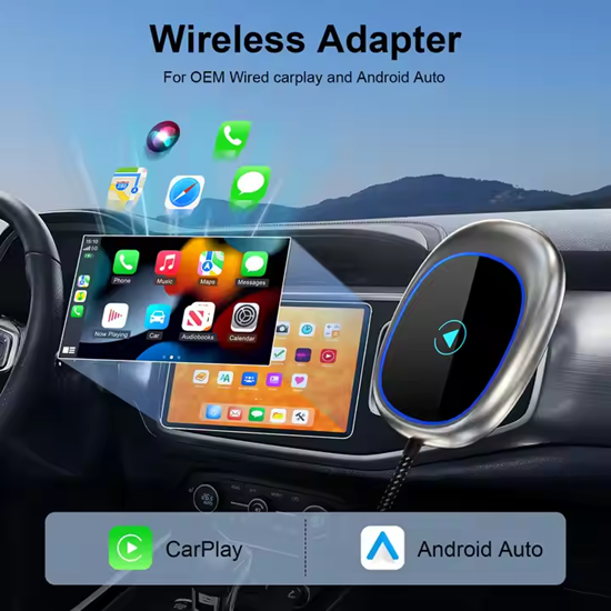 Picture of K509  Android Auto 2 в 1 безжичен Carplay конвертор Трансферна кутия Безжичен Carplay адаптер USB