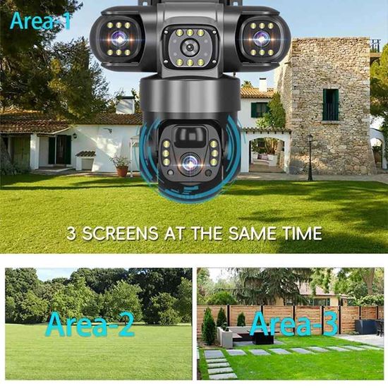 Снимка на Соларна Камера с 4G 12 MP Външна Безжична Wifi CCTV V380
