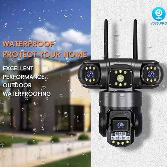 Picture of Домашна охранителна 4G CCTV камера V380 троен обектив