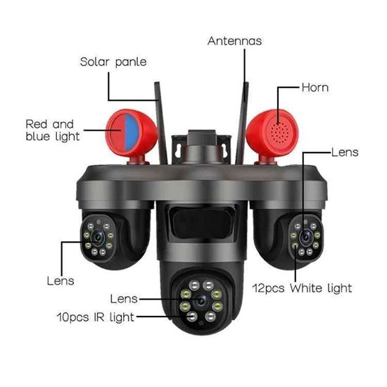 Picture of Външна Охранителна Камера 360 Wifi или 4g 15MP със сирена и светлини