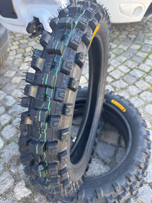 Picture of мотокрос гума 059 110/90-19 mx3.1 2 зелени ленти супер софт