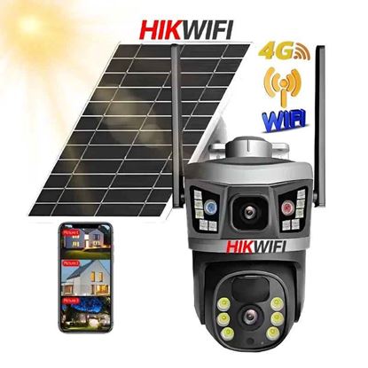 Снимка на V380PRO 4MP HD PTZ Двойна Соларна Камера с Автоматично Проследяване