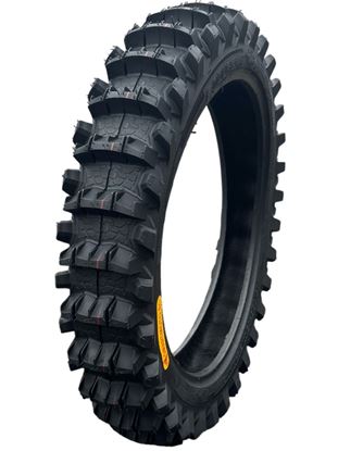 Снимка на Задна Гума 110/100/18 Enduro-A Smartmoto Hard 1 Червена Линия 59е