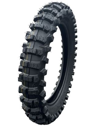 Picture of Задна Гума 100/90/18 Enduro-А Smartmoto Soft 1 Жълта Линия 59c