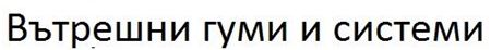 Снимка за категория Вътрешни гуми и системи