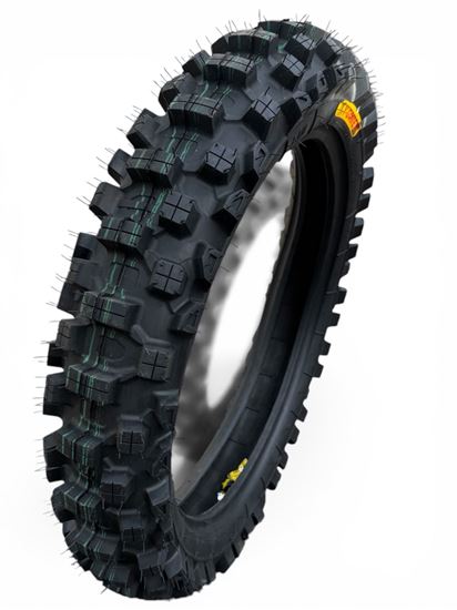 Снимка на Задна Гума 110/90/19 Rebel Smartmoto Super Soft 2 Зелени Линии 99